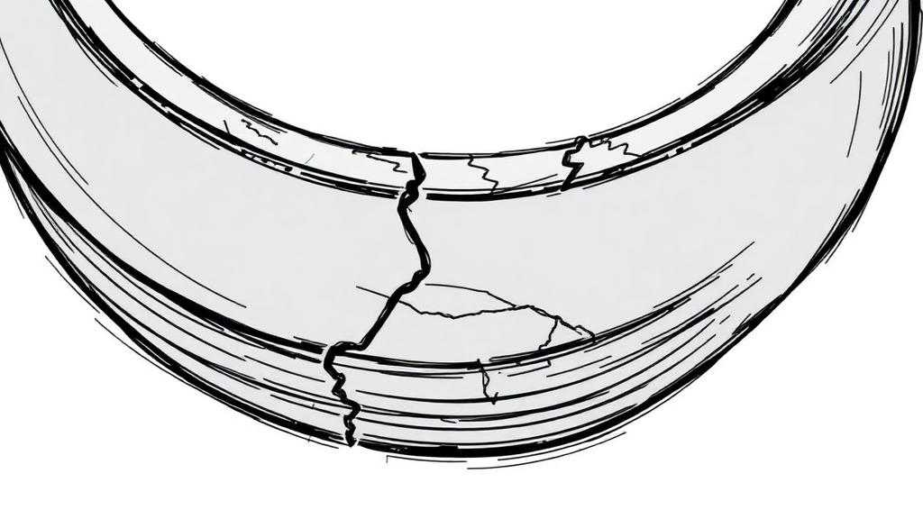 Cracked serpentine belt